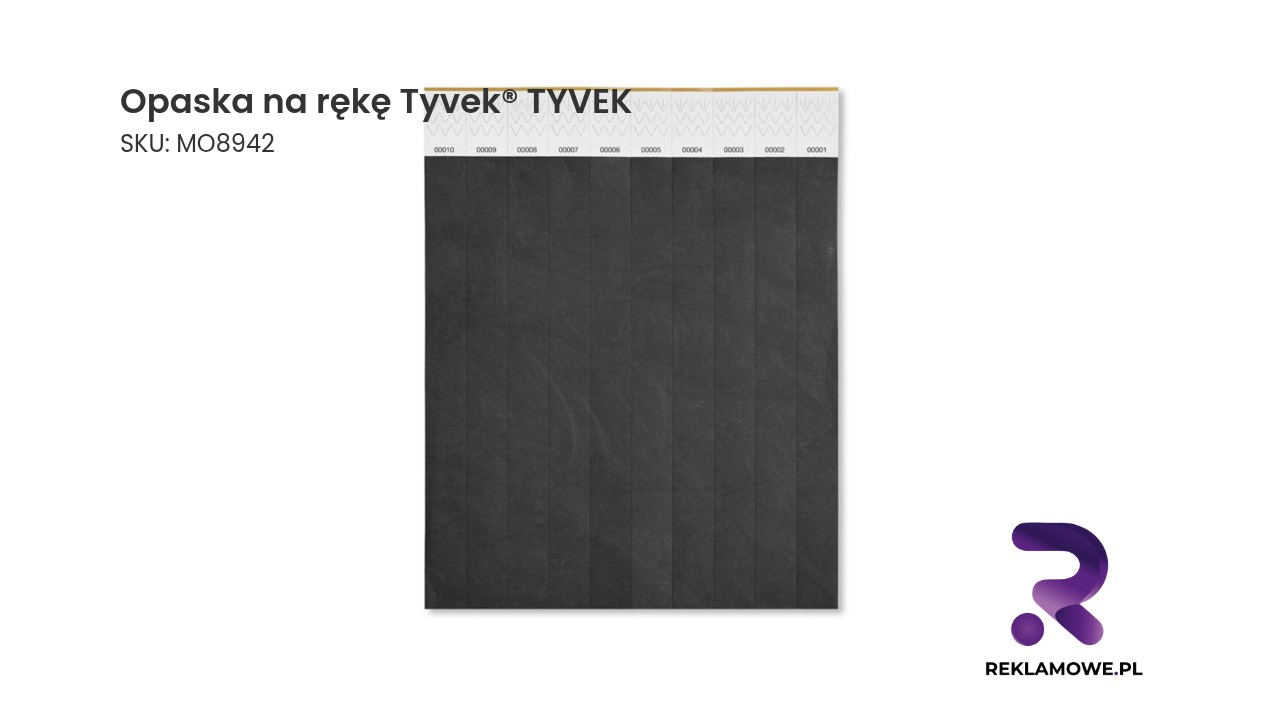 Opaska na rękę Tyvek® TYVEK Opaska na rękę Tyvek marki TYVEK w kolorze białym