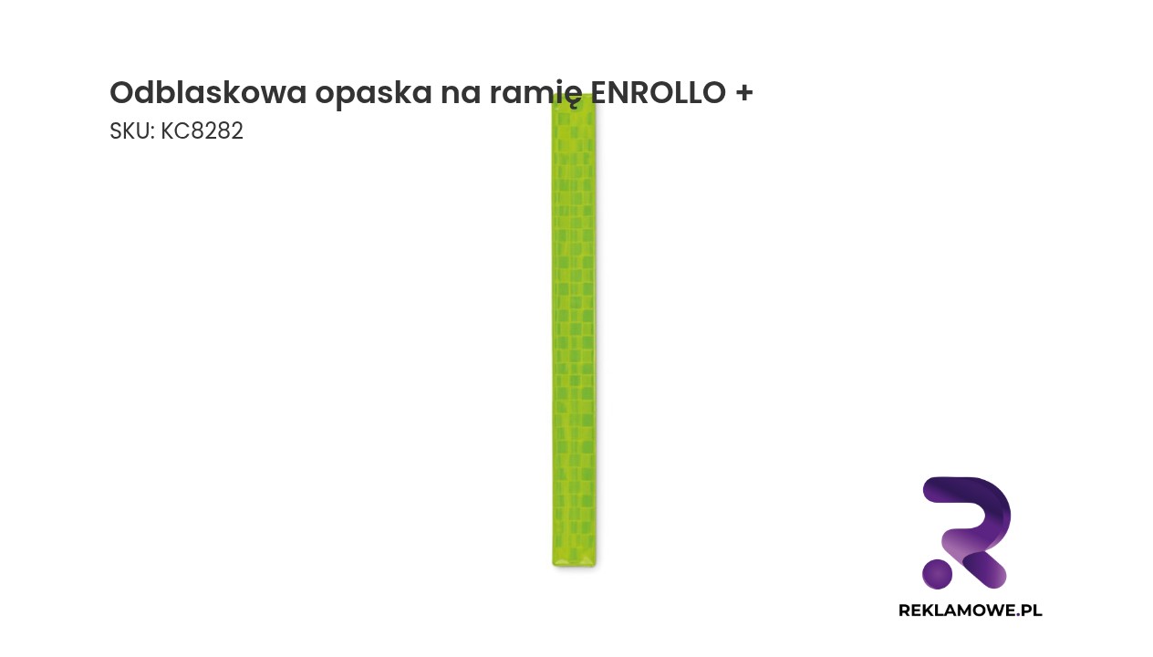 Odblaskowa opaska na ramię ENROLLO+ – regulowana opaska odblaskowa zwiększająca widoczność