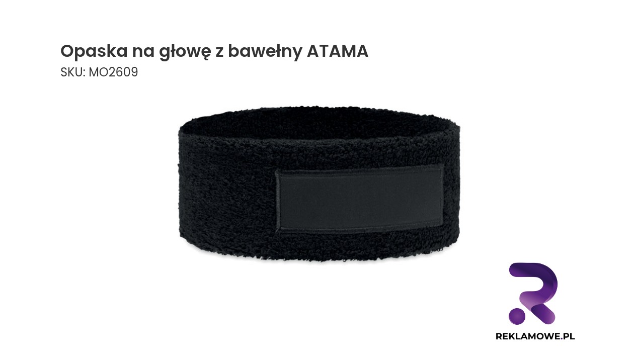 Opaska na głowę z bawełny ATAMA Opaska na głowę z bawełny marki ATAMA