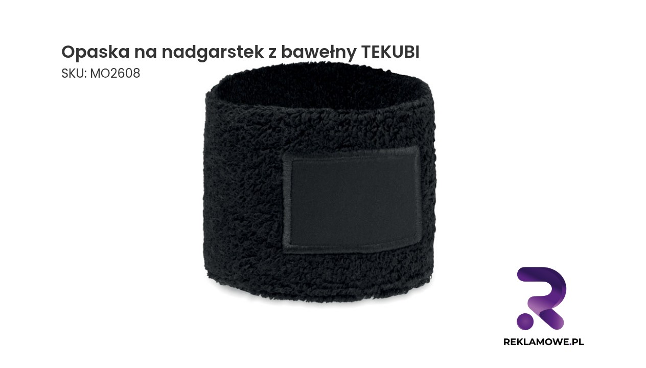 Opaska na nadgarstek z bawełny TEKUBI Opaska na nadgarstek TEKUBI wykonana z bawełny