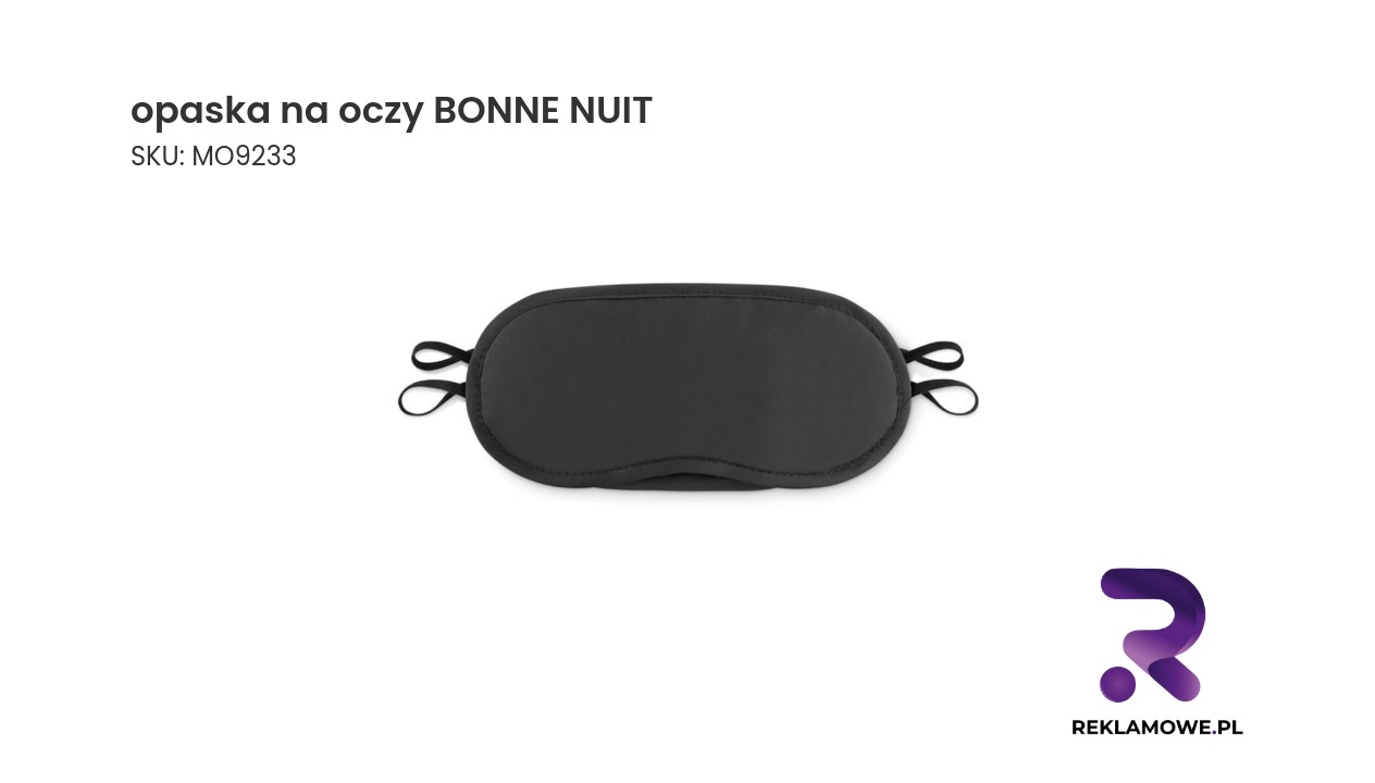 opaska na oczy BONNE NUIT Opaska na oczy Bonne Nuit dla komfortowego snu