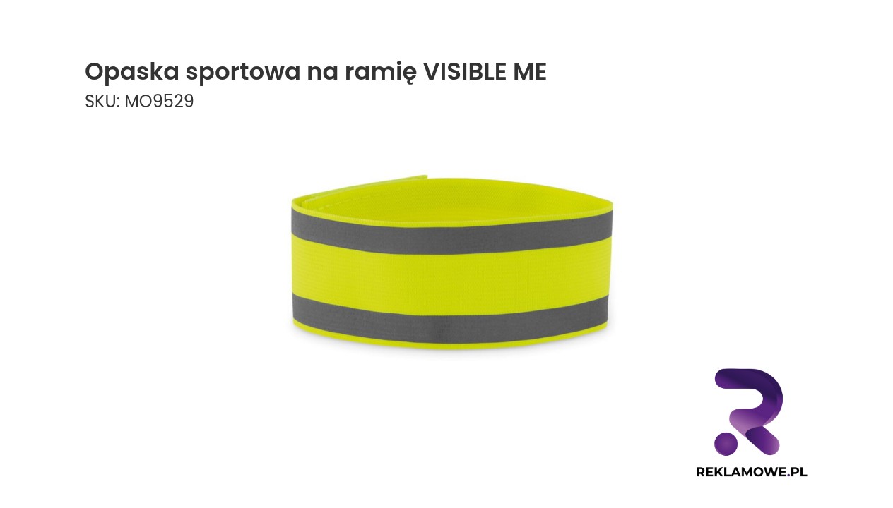 Opaska sportowa na ramię VISIBLE ME Opaska sportowa na ramię VISIBLE ME do biegania zawsze widoczny