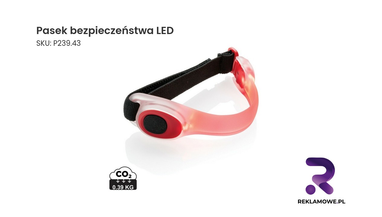 Pasek bezpieczeństwa z oświetleniem LED